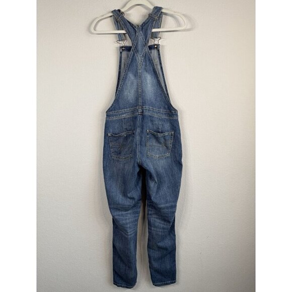 American Eagle Outfitters Women’s XS Tomgirl Overalls Distressed Stretch Denim - Picture 7 of 13